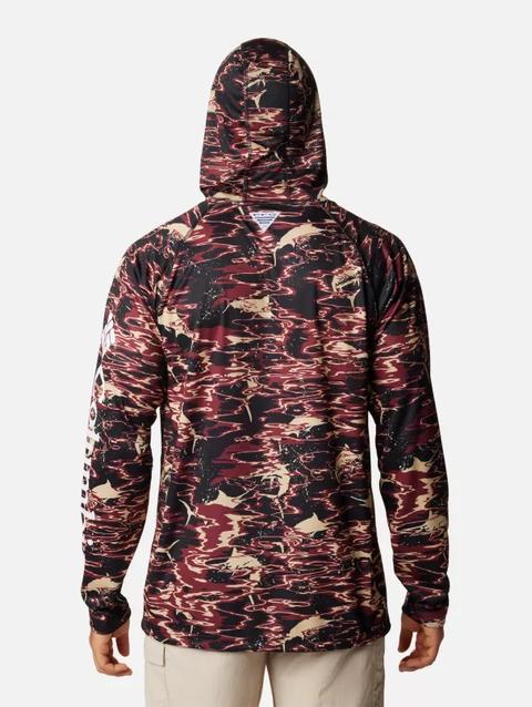 Men's Collegiate PFG Super Terminal Tackle™ Hoodie - Florida State FSU - Black Rippled Print