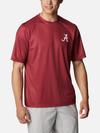 Men's Collegiate PFG Terminal Tackle™ Short Sleeve Shirt - Alabama ALA - Red Velvet