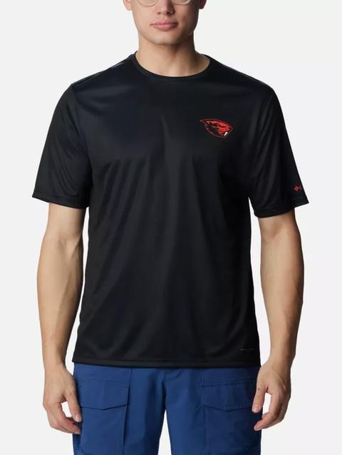 Men's Collegiate PFG Terminal Tackle™ Short Sleeve Shirt - Oregon State OSU - Black