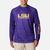 Men's Collegiate PFG Terminal Tackle™ Heather Long Sleeve Shirt - LSU LSU - Vivid Purple Heather