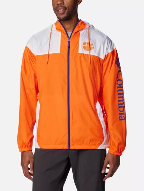 Men's Collegiate Flash Challenger™ Windbreaker - Clemson CLE - Spark Orange, White