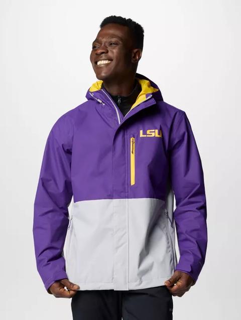 Men's Collegiate Field Bound™ Jacket - LSU LSU - Vivid Purple, Columbia Grey