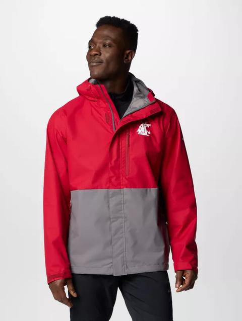 Men's Collegiate Field Bound™ Jacket - Tall - Washington State WAZ - Red Velvet, City Grey