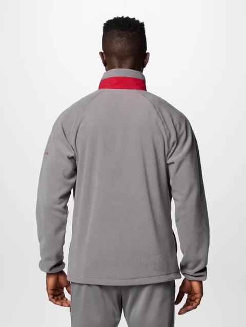 Men's Collegiate Flanker™ IV Fleece Jacket - Alabama ALA - City Grey, Red Velvet