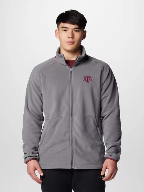 Men's Collegiate Flanker™ IV Fleece Jacket - Texas A&M TAM - City Grey, Deep Maroon