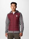 Men's Collegiate Out-Shield™ Hybrid Hoodie - Texas A&M TAM - City Grey, Deep Maroon