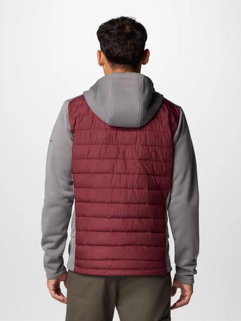 Men's Collegiate Out-Shield™ Hybrid Hoodie - Texas A&M TAM - City Grey, Deep Maroon