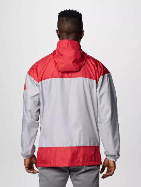 Men's Collegiate Flash Challenger™ II Windbreaker - Alabama ALA - Columbia Grey, Red Velvet