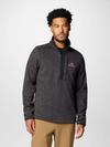 Men's Collegiate Sweater Weather™ Fleece Half Zip Pullover - Georgia UGA - Black Heather