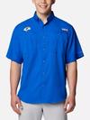 Men's PFG Tamiami™ Short Sleeve Shirt - Los Angeles Rams FLR - Azul