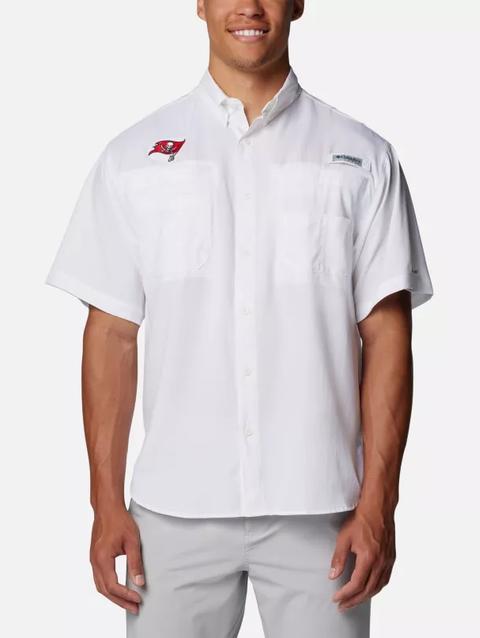 Men's PFG Tamiami™ Short Sleeve Shirt - Tampa Bay Buccaneers FTB - White