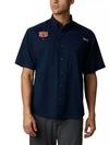 Men's Collegiate PFG Tamiami™ Short Sleeve Shirt - Auburn AUB - Collegiate Navy