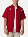 Men's Collegiate PFG Tamiami™ Short Sleeve Shirt - Alabama ALA - Red Velvet