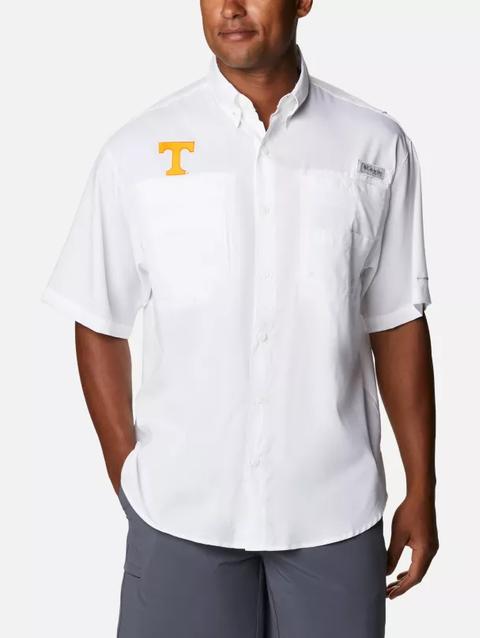 Men's Collegiate PFG Tamiami™ Short Sleeve Shirt - Tennessee UT - White