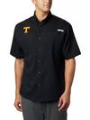 Men's Collegiate PFG Tamiami™ Short Sleeve Shirt - Tennessee UT - Black