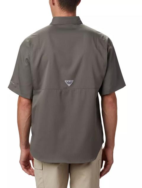 Men's Collegiate PFG Tamiami™ Short Sleeve Shirt - Florida State FSU- Charcoal