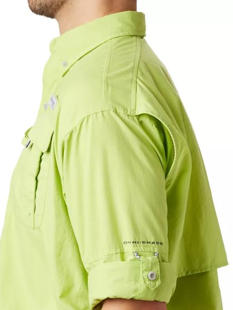 Men’s PFG Bahama™ II Long Sleeve Shirt Green Glow